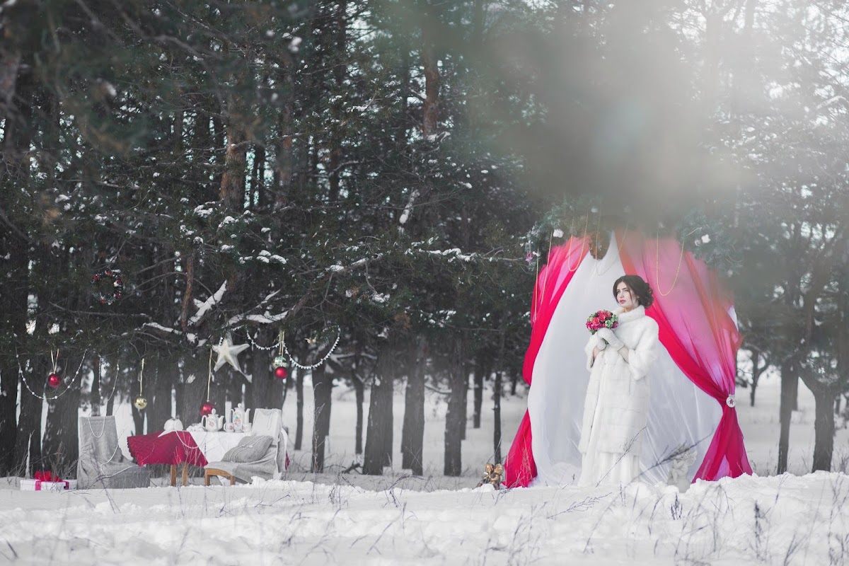 Зимнее Love story в лесу