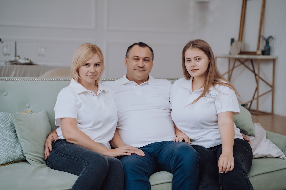 Семейная фотосессия в  фотостудии