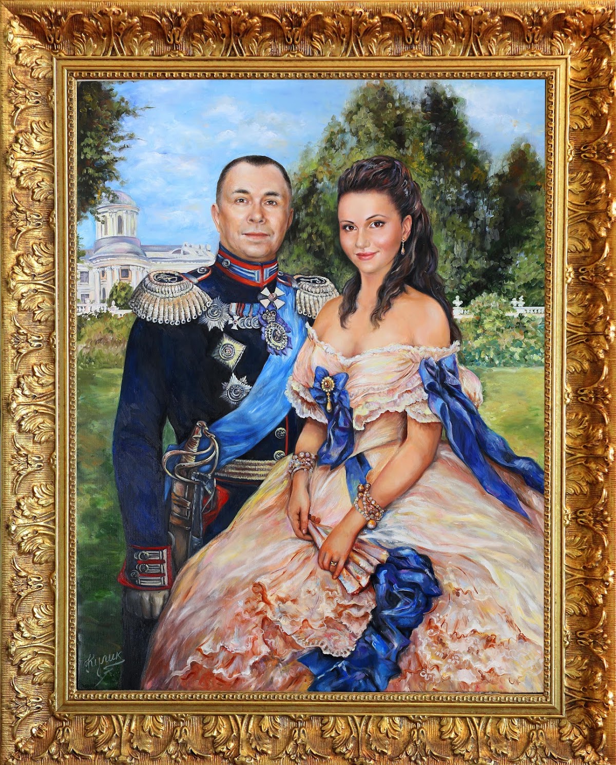 Свадебная живопись.Холст, масло.