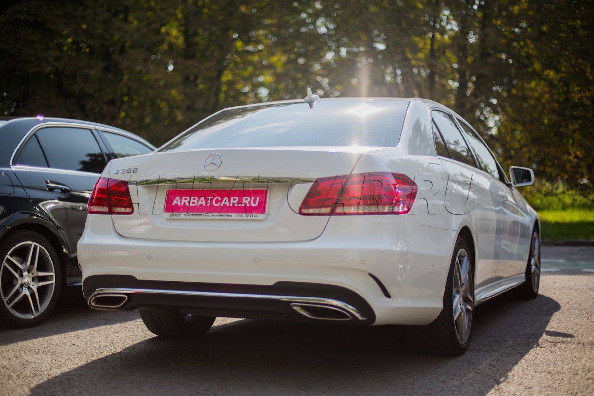 Mercedes E-class рестайлинг, белый