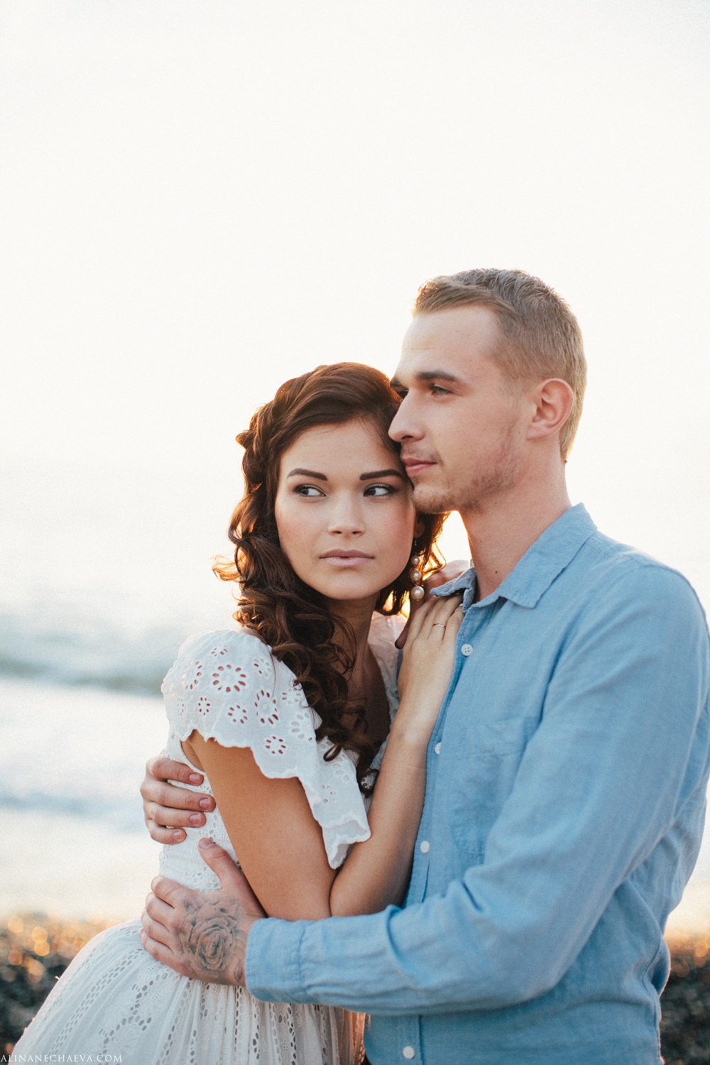 Love story. Фотосессия на берегу моря…